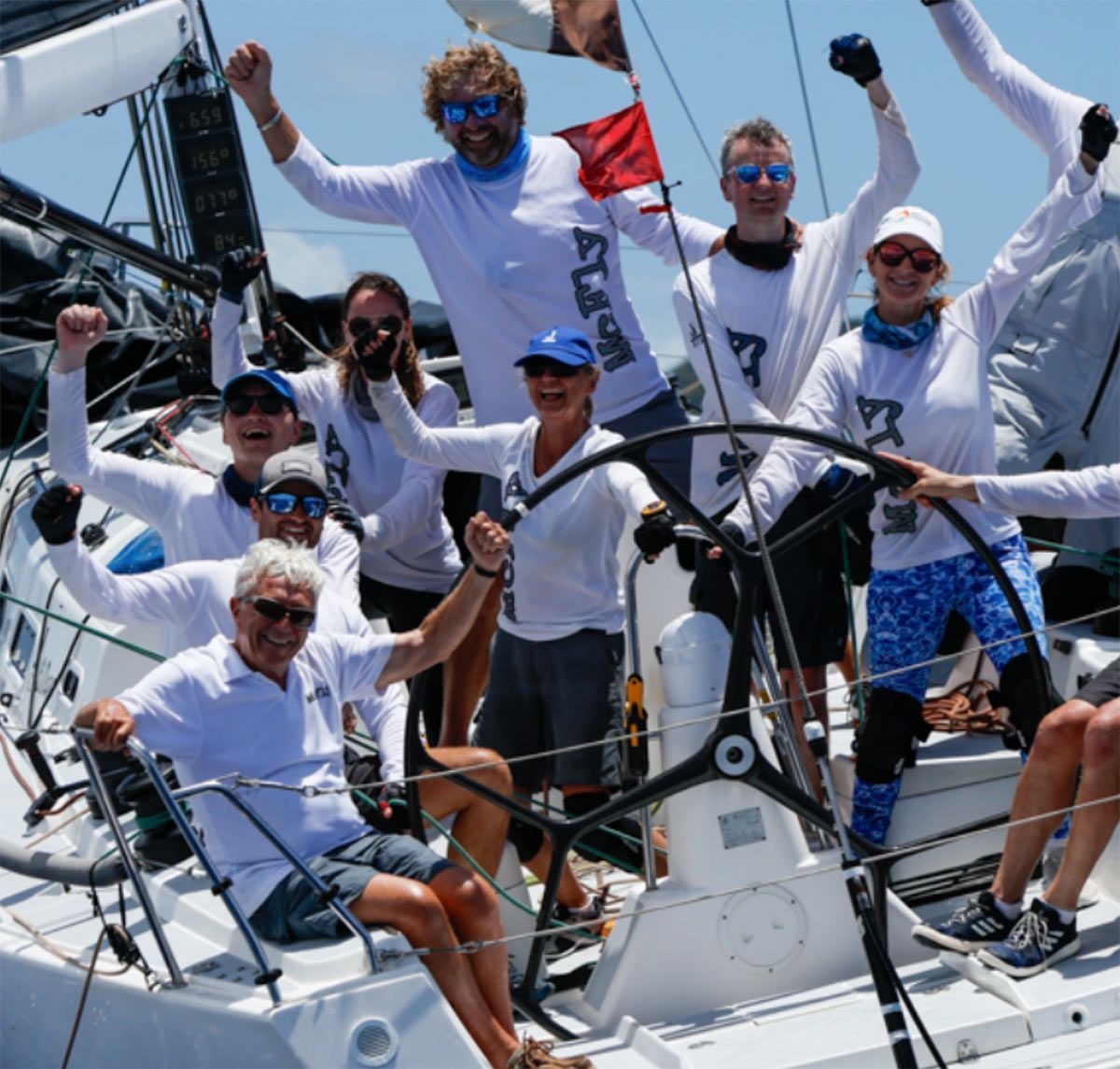Antigua regatta sailing in English Harbour