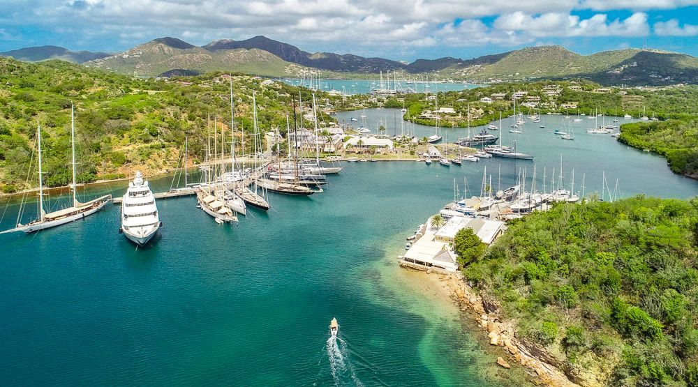 View of Nelson's Dockyard from The Inn at English Harbour, Antigua